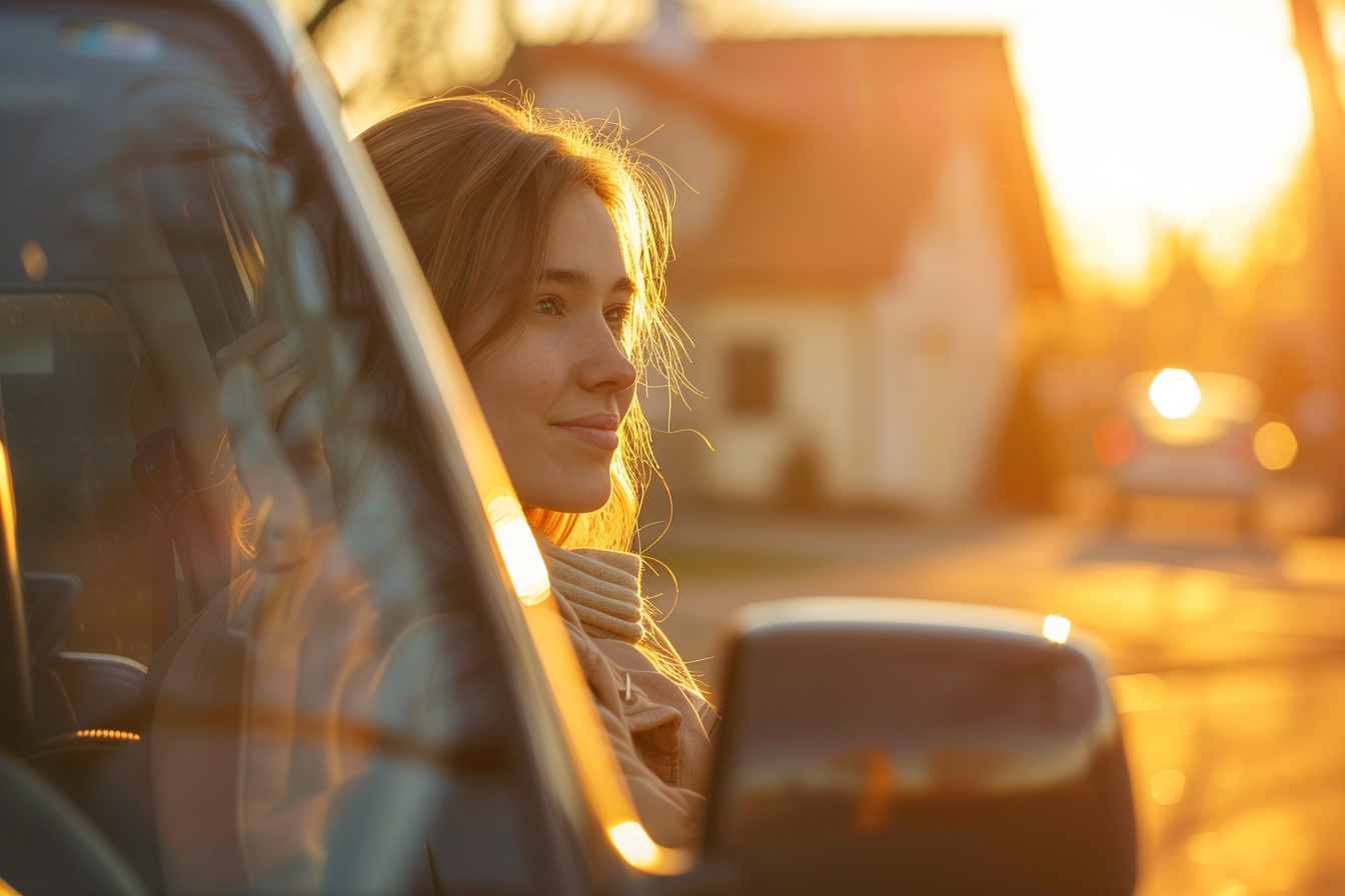 Žena u autu